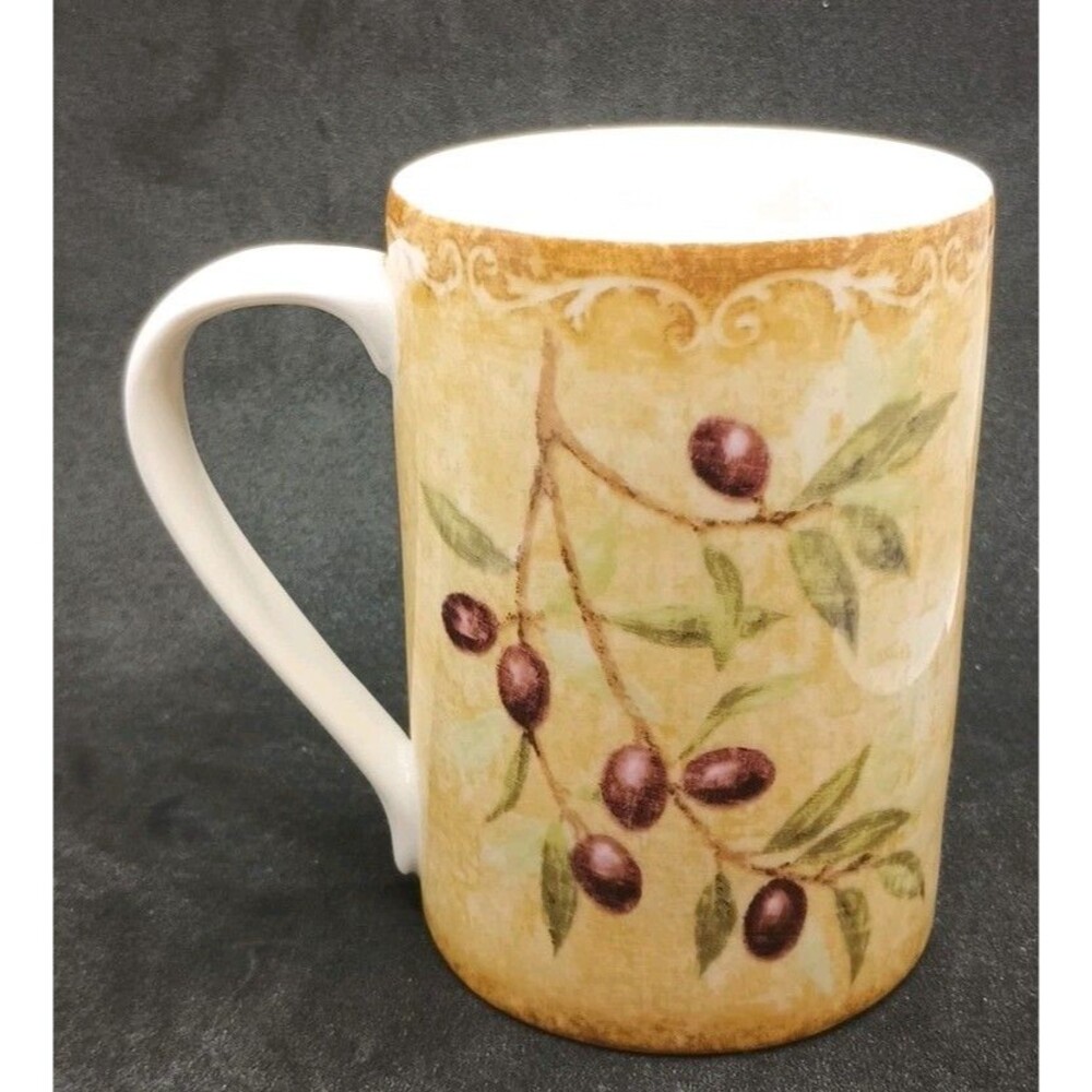 222 Fifth Mug Rustic Olives Tree Branch - Picture 3 of 6